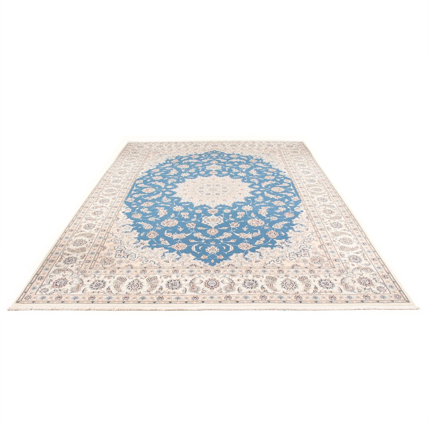 Tappeto Persero - Nain - Premio - 348 x 245 cm - blu chiaro