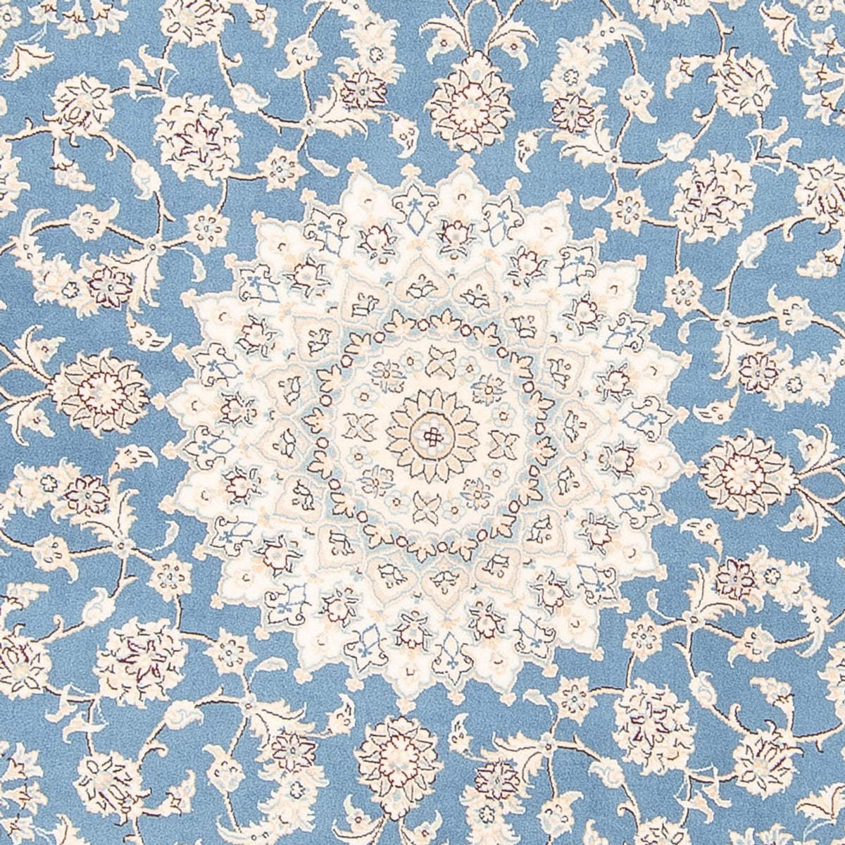 Tappeto Persero - Nain rotondo  - 200 x 200 cm - blu chiaro