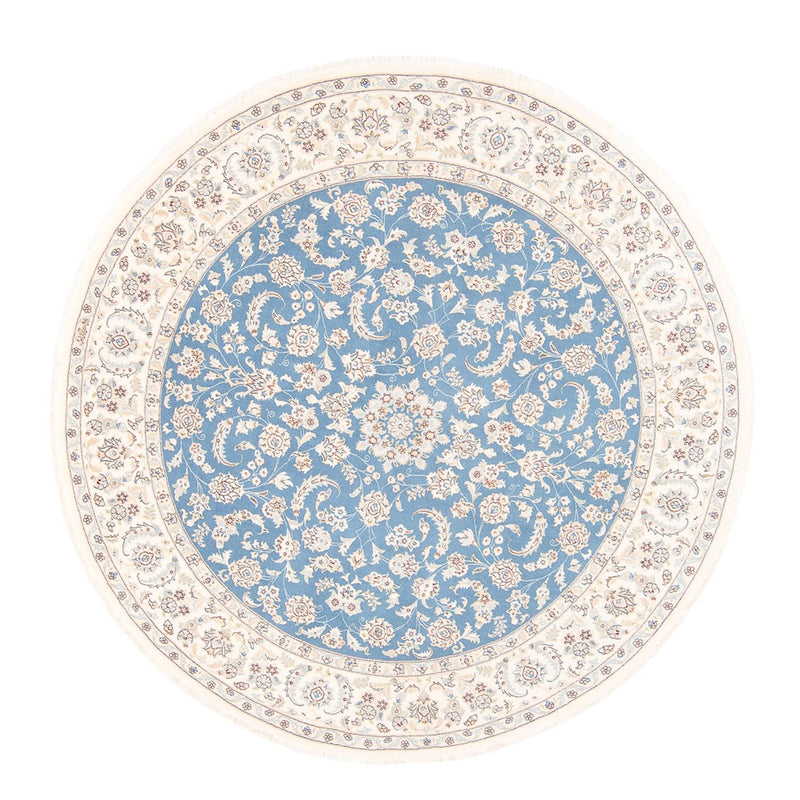 Tappeto Persero - Nain rotondo  - 212 x 203 cm - blu chiaro