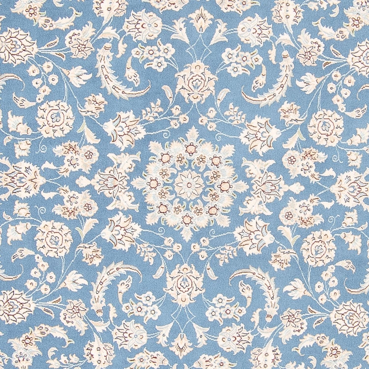 Tappeto Persero - Nain rotondo  - 212 x 203 cm - blu chiaro