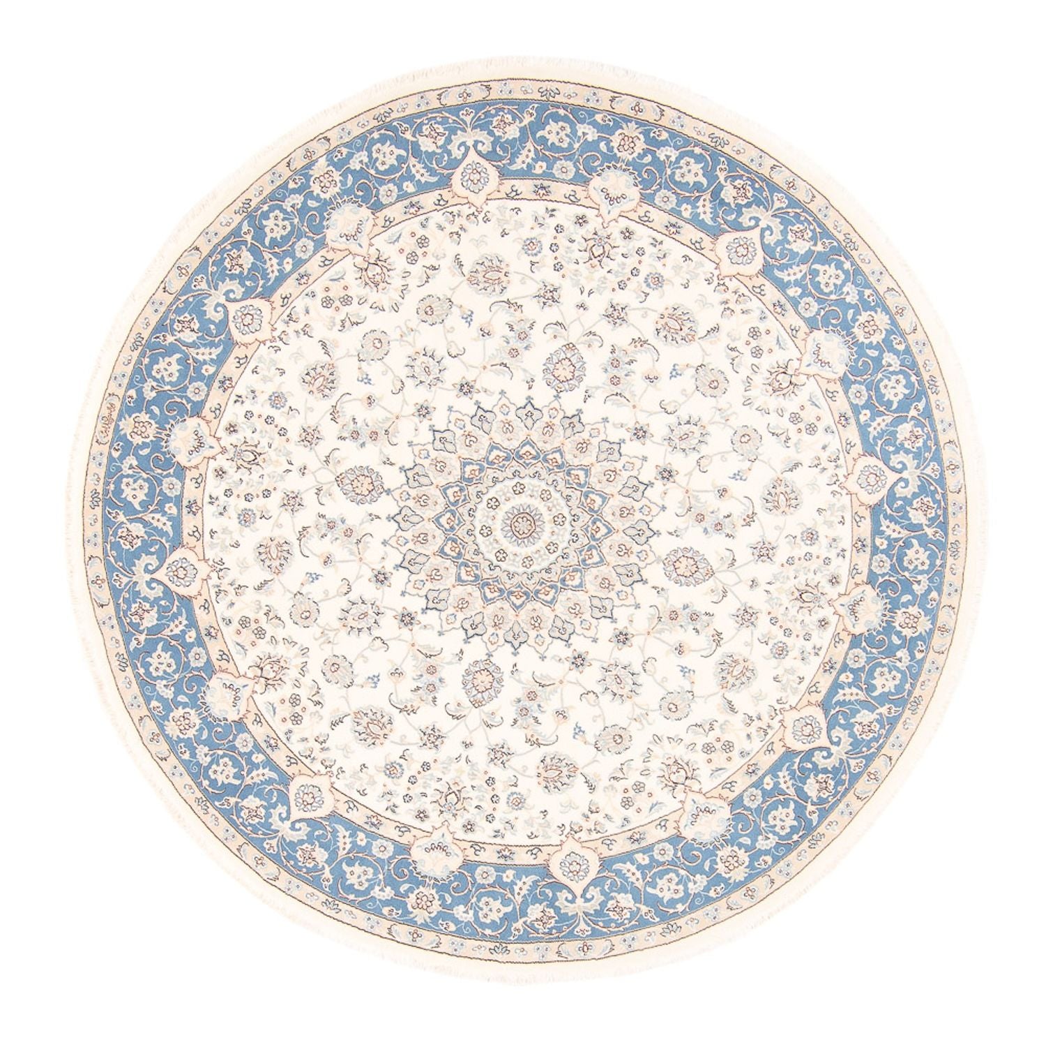 Tappeto Persero - Nain rotondo  - 197 x 196 cm - crema