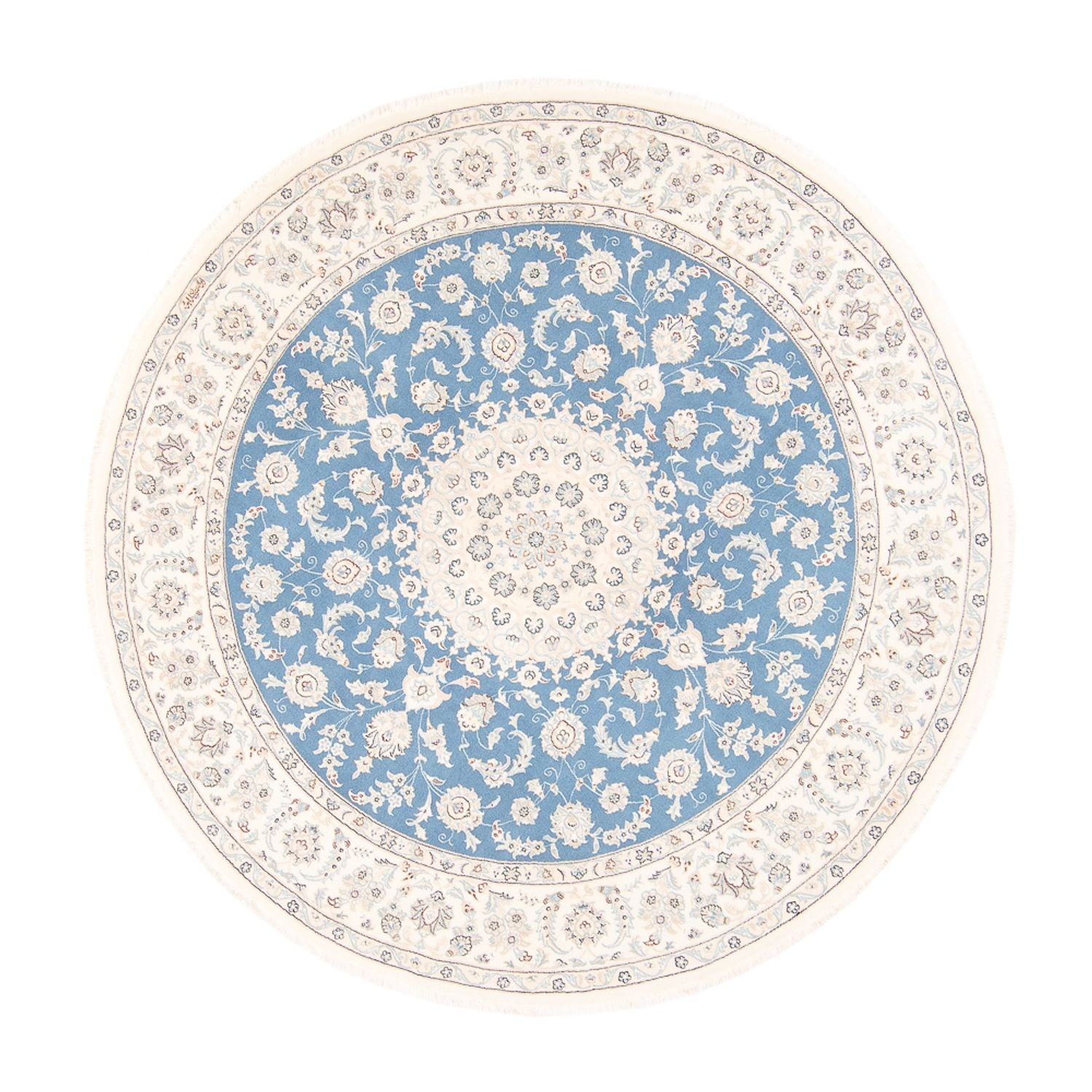 Tappeto Persero - Nain rotondo  - 202 x 197 cm - blu chiaro