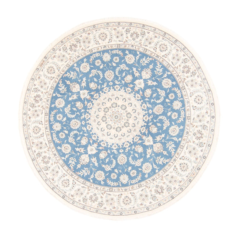 Tappeto Persero - Nain rotondo  - 202 x 197 cm - blu chiaro