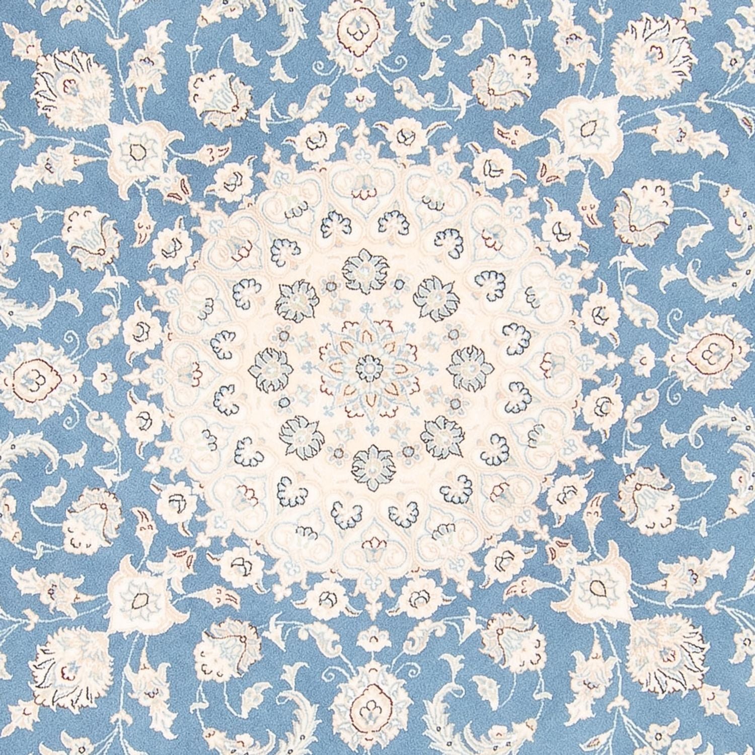 Tappeto Persero - Nain rotondo  - 202 x 197 cm - blu chiaro