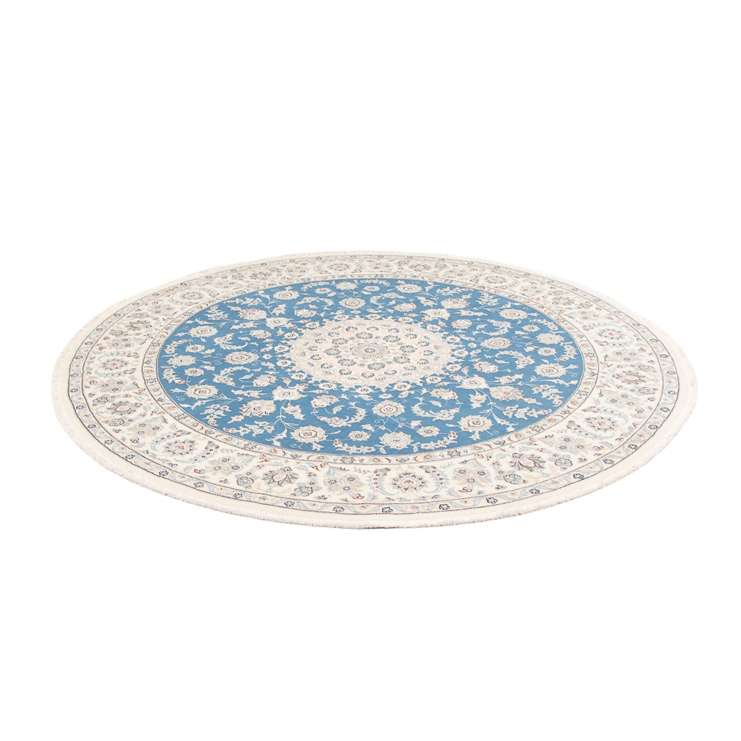 Tappeto Persero - Nain rotondo  - 202 x 197 cm - blu chiaro