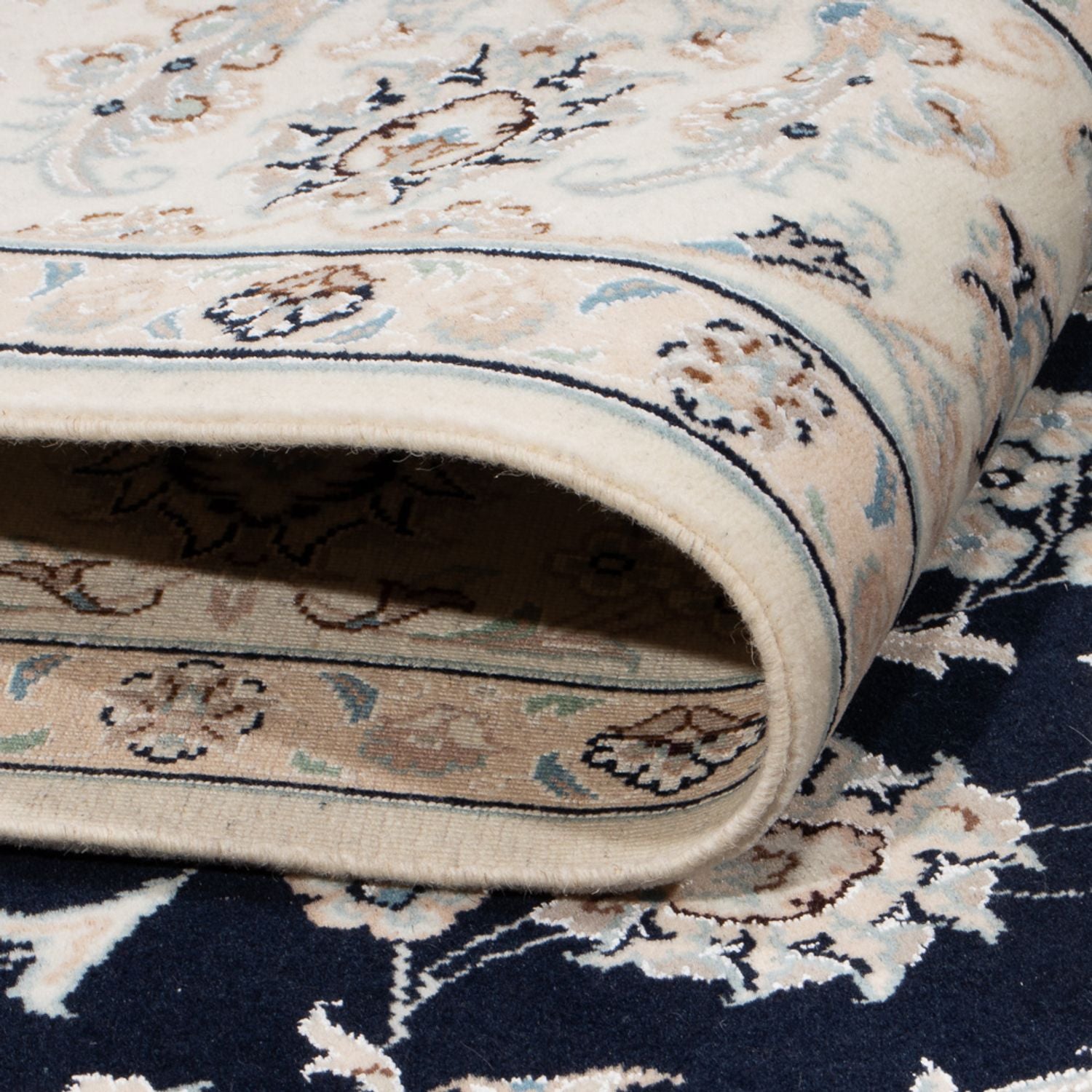 Tappeto Persero - Nain - 236 x 170 cm - blu scuro