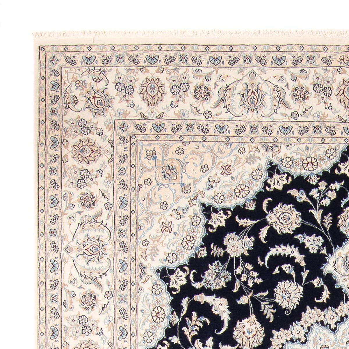 Tappeto Persero - Nain - 266 x 223 cm - blu scuro