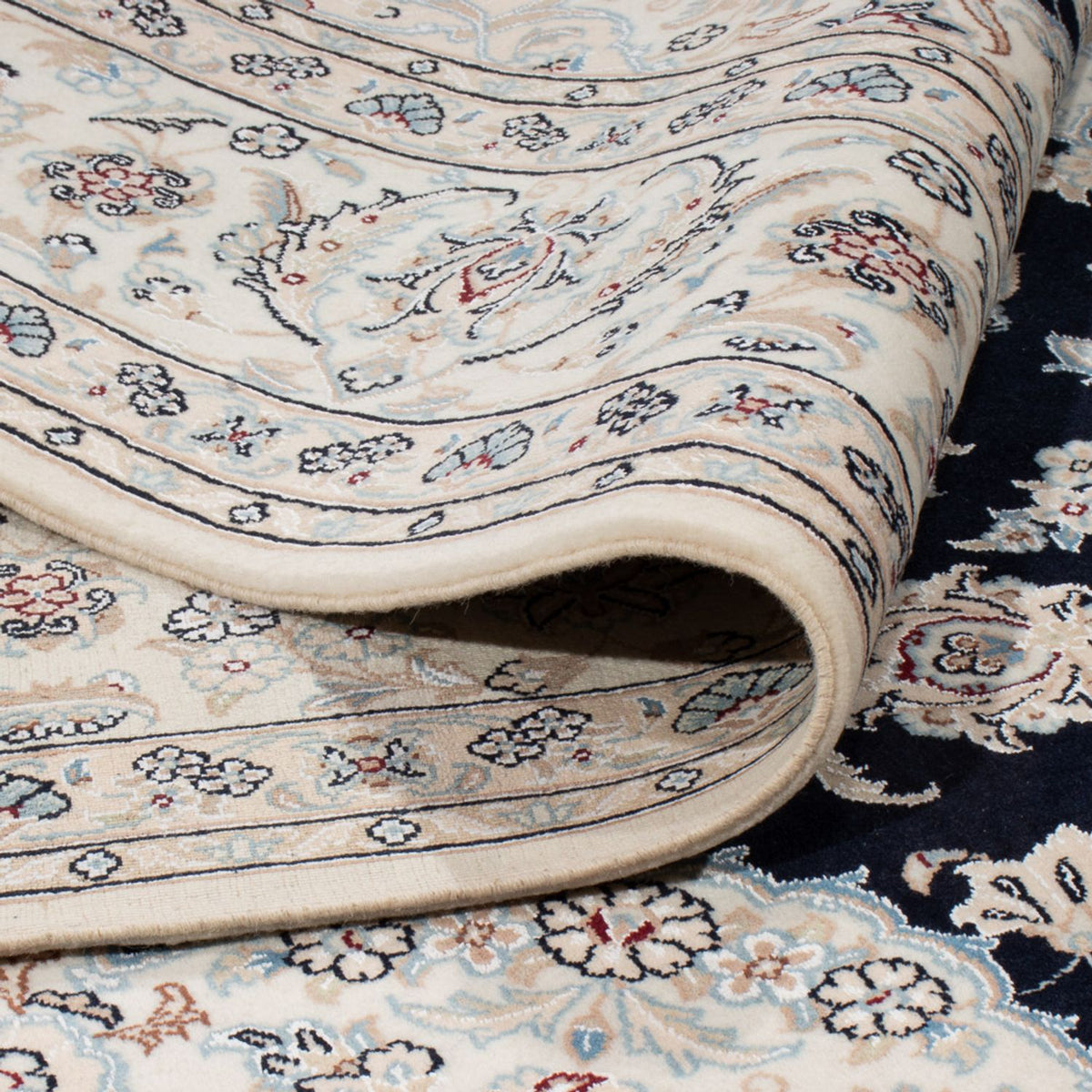 Tappeto Persero - Nain - 266 x 223 cm - blu scuro