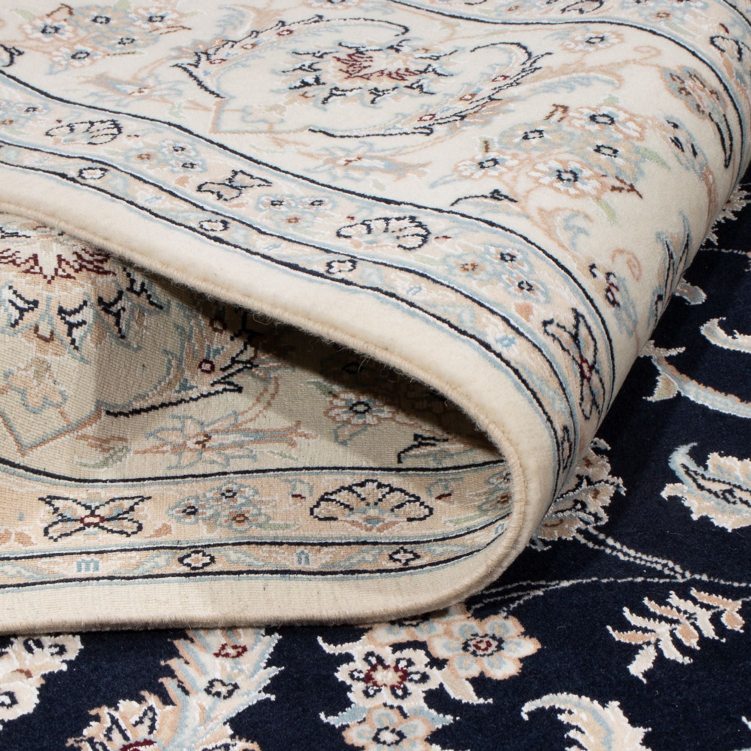 Tappeto Persero - Nain - 265 x 247 cm - blu scuro