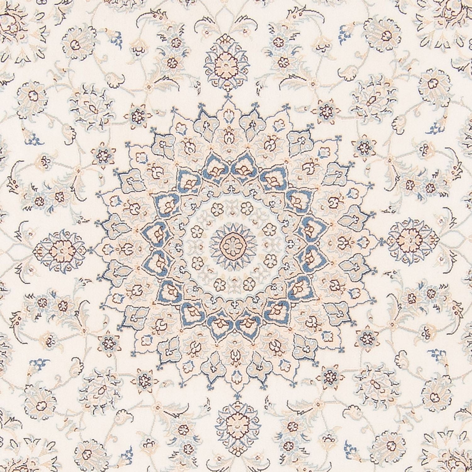 Tappeto Persero - Nain rotondo  - 200 x 200 cm - crema