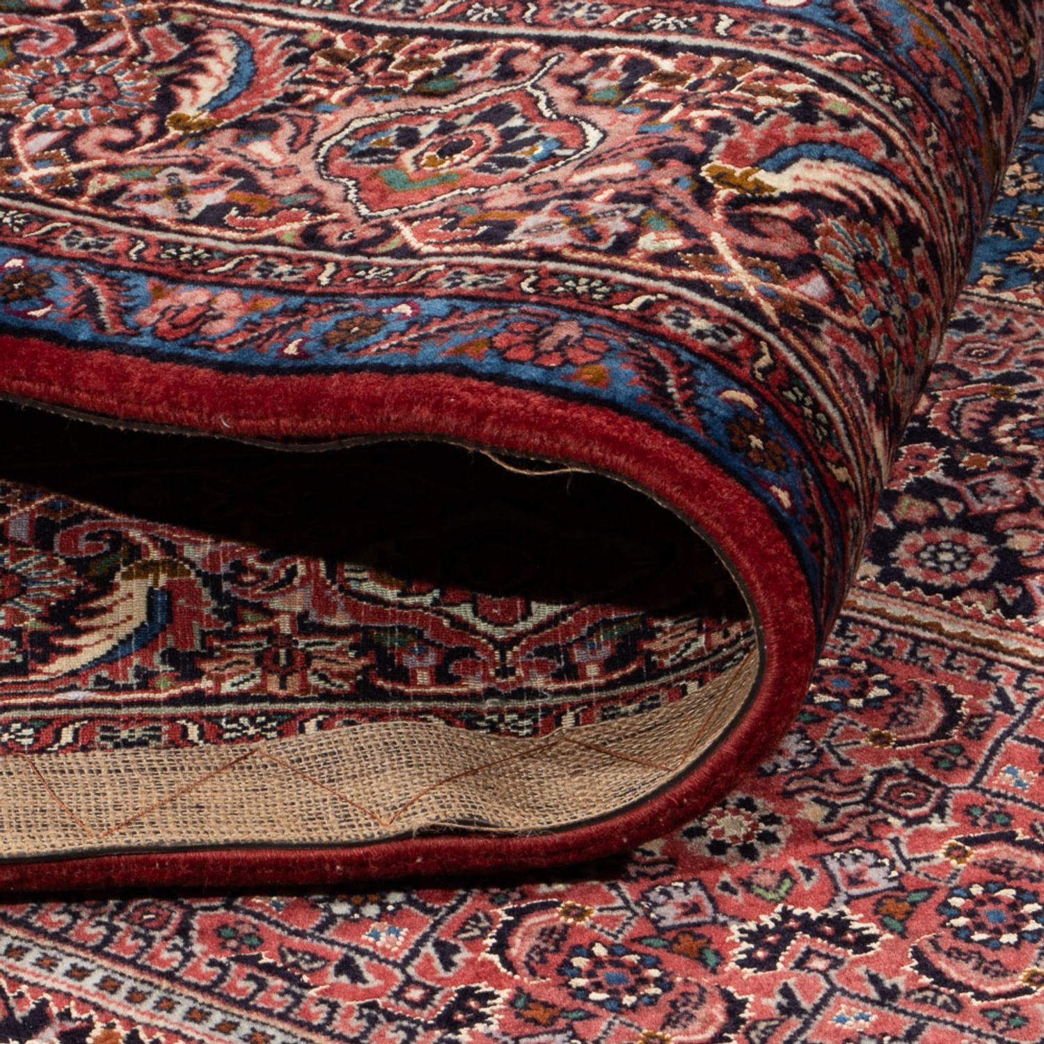 Tappeto Persero - Nain - 252 x 199 cm - rosso bordeaux