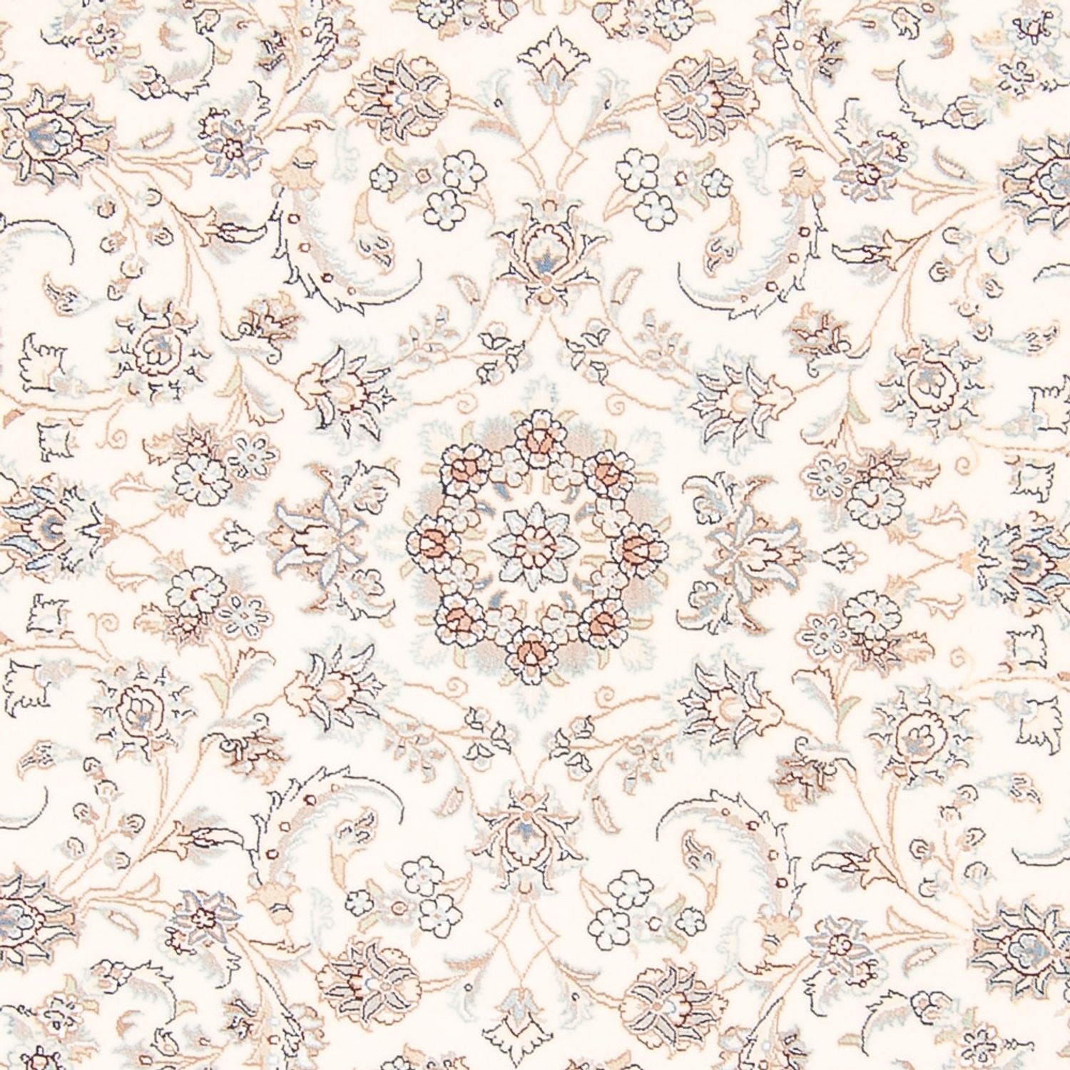 Tappeto Persero - Nain rotondo  - 203 x 200 cm - crema