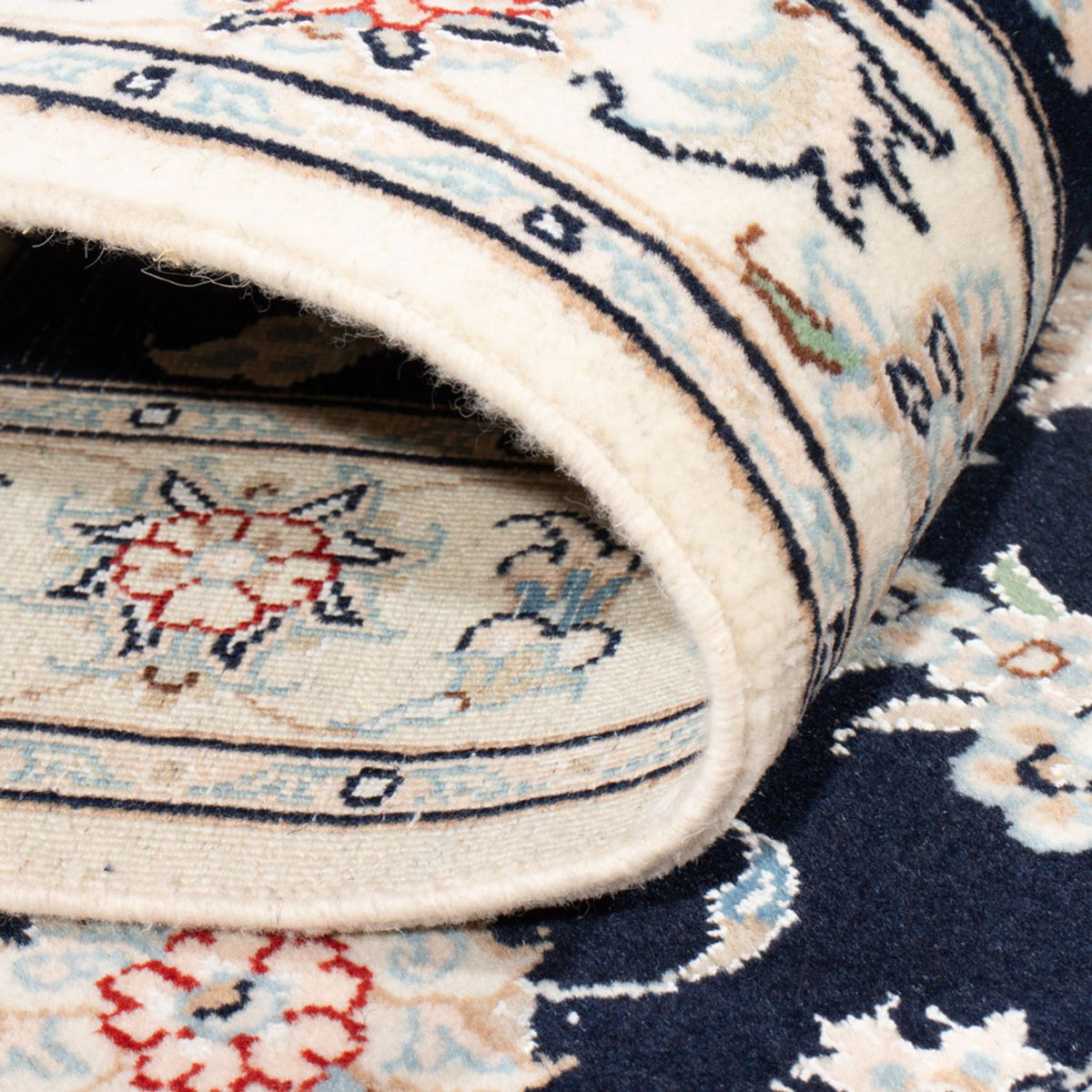 Tappeto corsia Tappeto Persero - Nain - Reale - 203 x 80 cm - blu scuro