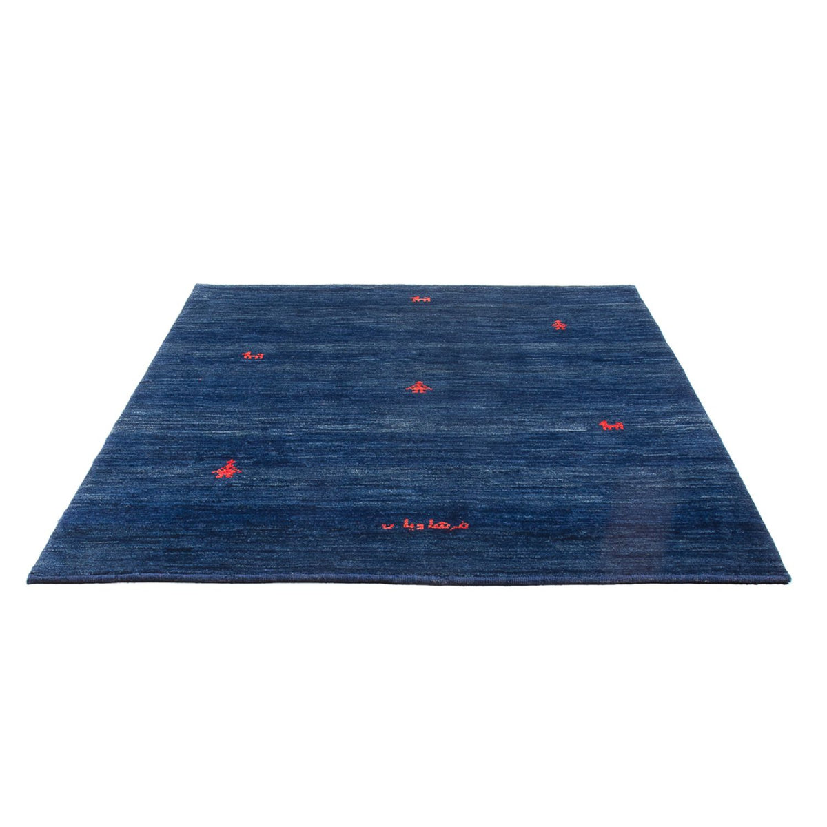 Tappeto Gabbeh - Persero - 190 x 150 cm - blu scuro