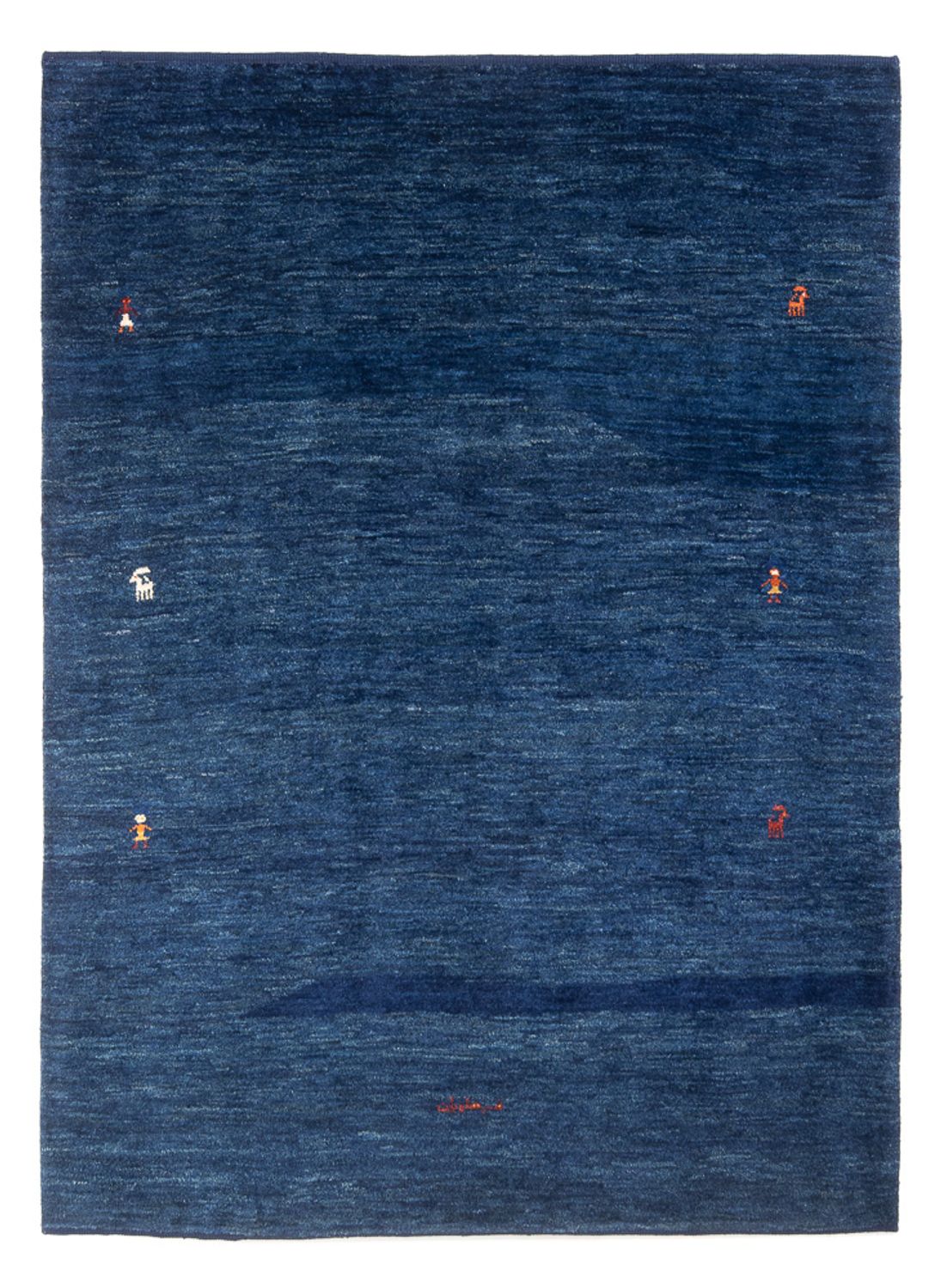 Tappeto Gabbeh - Persero - 188 x 147 cm - blu scuro