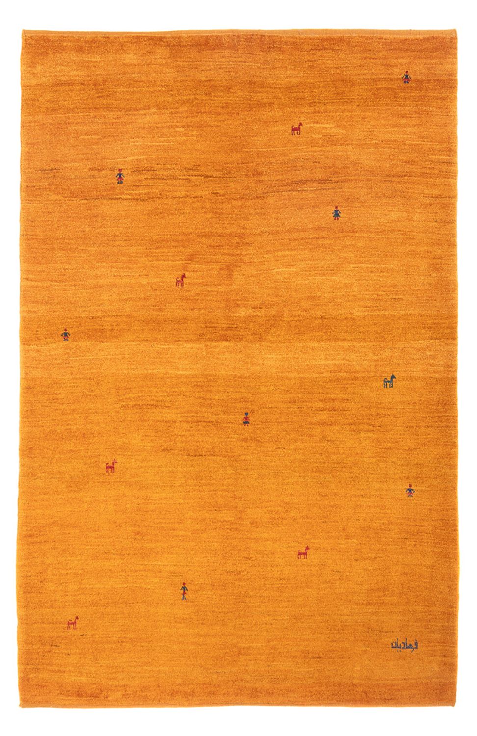 Tappeto Gabbeh - Persero - 202 x 140 cm - arancione
