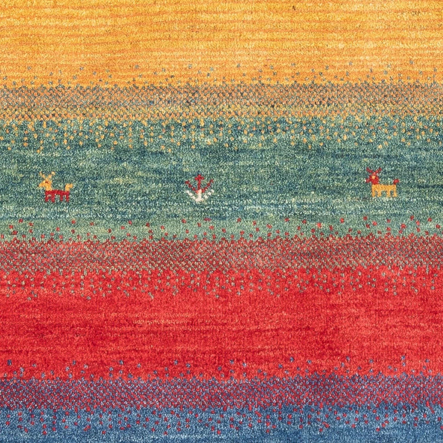 Tappeto Gabbeh - Persero - 152 x 108 cm - multicolore