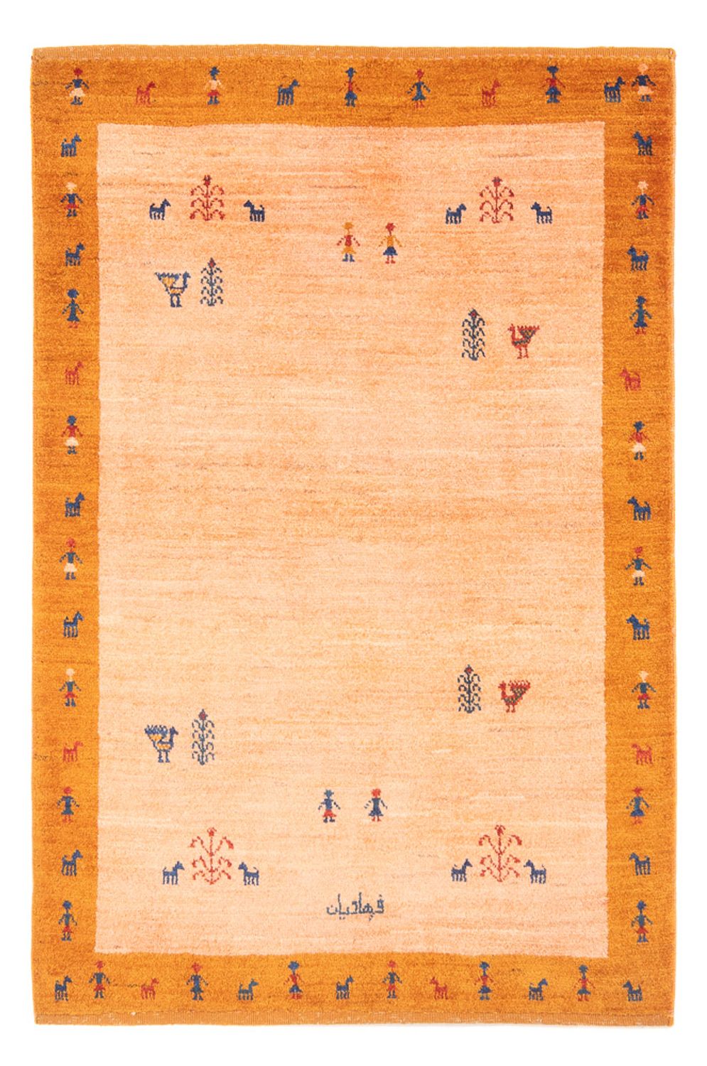 Tappeto Gabbeh - Persero - 149 x 99 cm - multicolore
