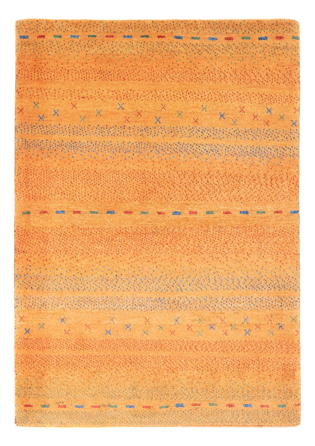 Tappeto Gabbeh - Persero - 153 x 110 cm - arancione