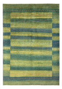 Tappeto Gabbeh - Persero - 204 x 148 cm - verde scuro