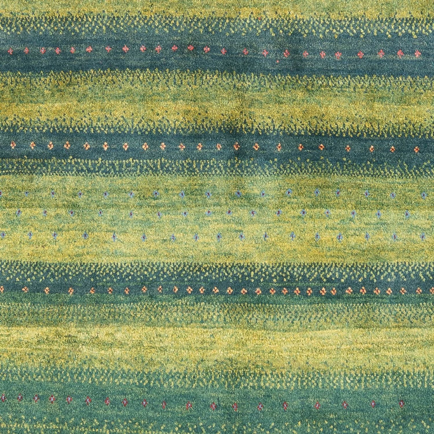 Tappeto Gabbeh - Persero - 204 x 148 cm - verde scuro