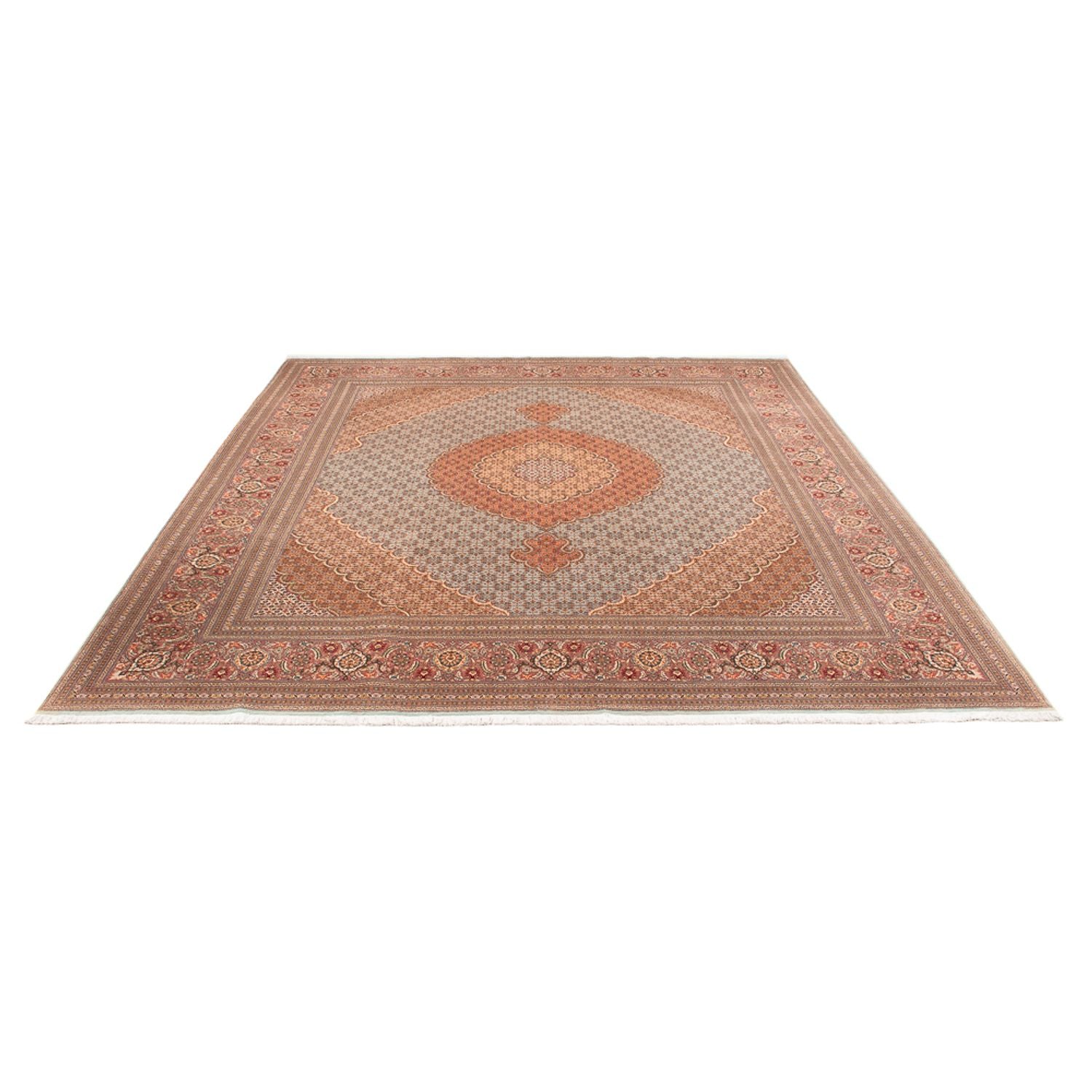 Tappeto Persero - Tabriz - Reale - 304 x 248 cm - marrone chiaro