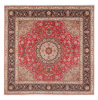 Tappeto Persero - Tabriz - Reale quadrato  - 252 x 252 cm - rosso