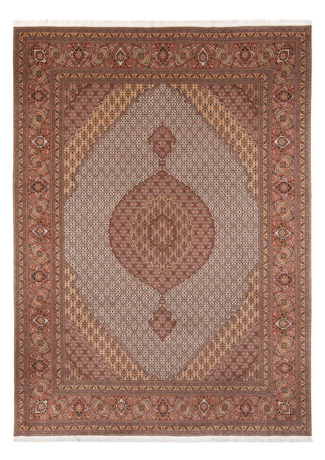 Tappeto Persero - Tabriz - 355 x 250 cm - marrone chiaro