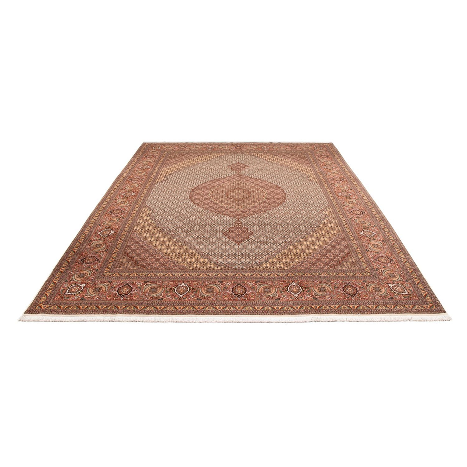 Tappeto Persero - Tabriz - 355 x 250 cm - marrone chiaro