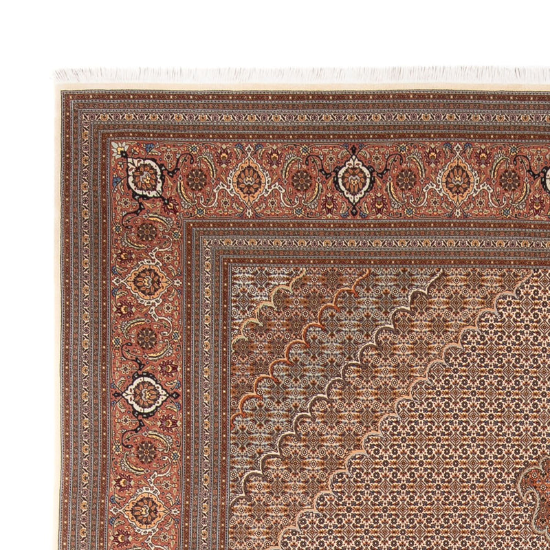 Tappeto Persero - Tabriz - 349 x 254 cm - marrone chiaro