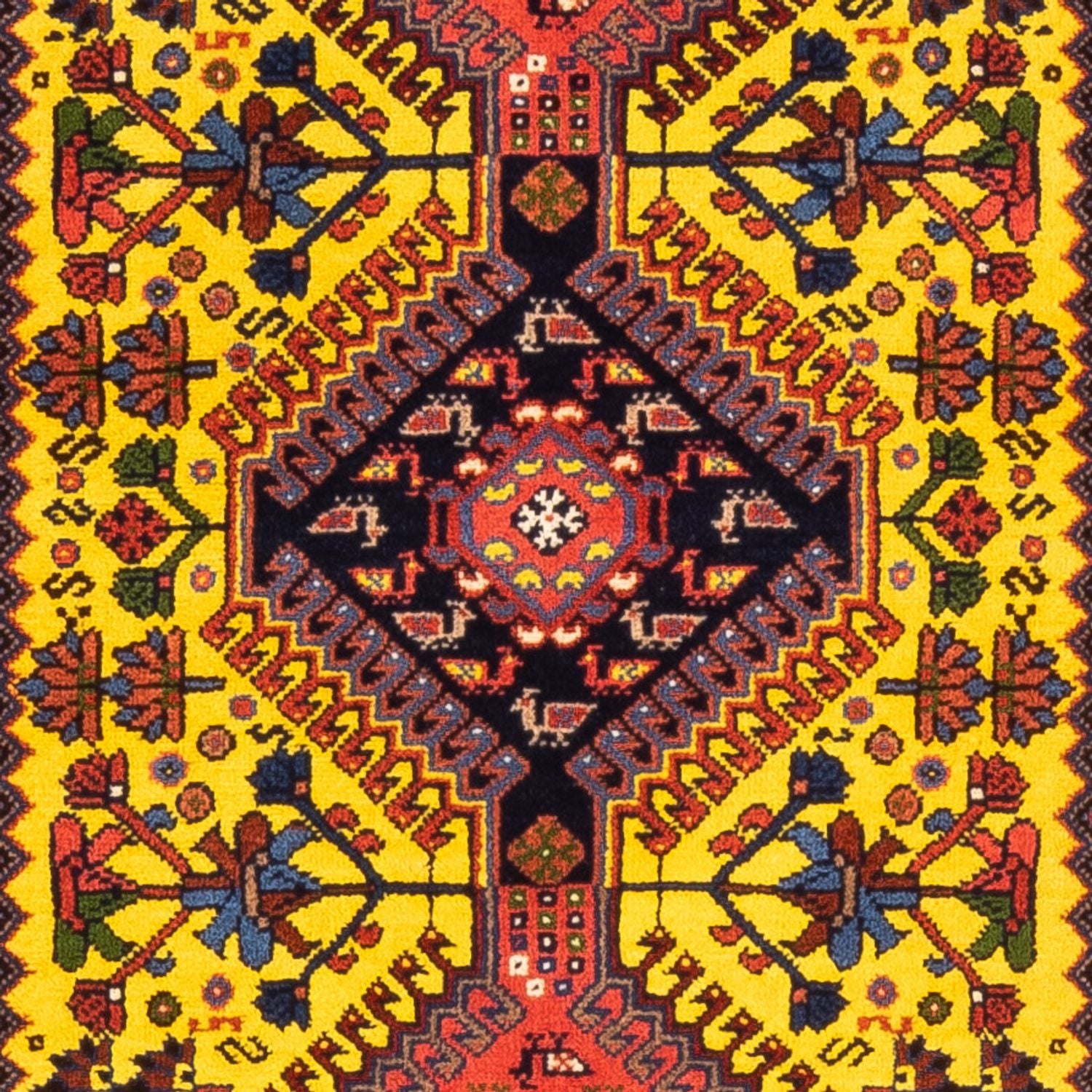 Tappeto corsia Tappeto Persero - Nomade - 202 x 78 cm - giallo