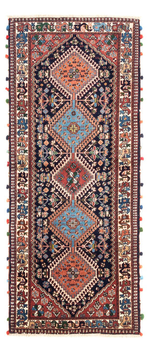 Tappeto corsia Tappeto Persero - Nomade - 200 x 83 cm - blu scuro