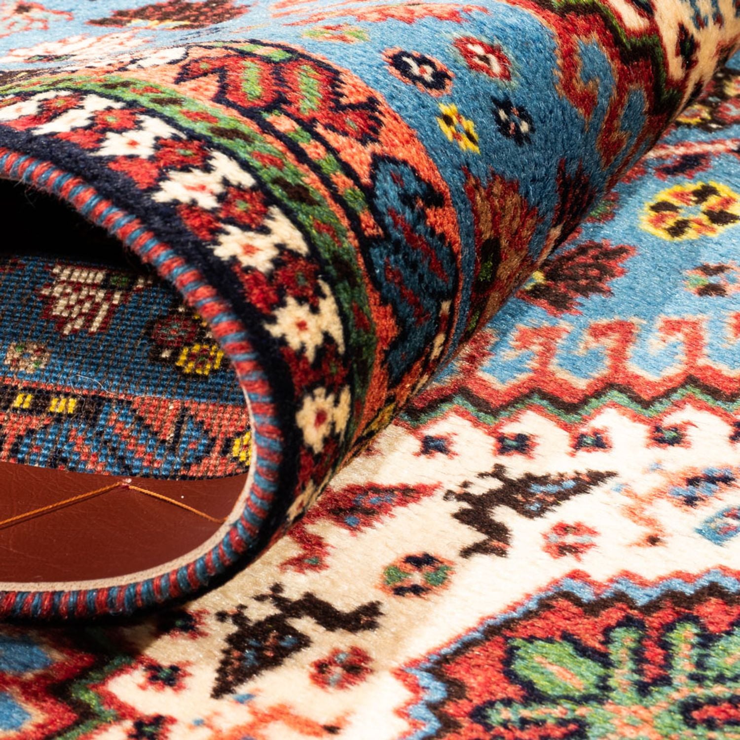 Tappeto corsia Tappeto Persero - Nomade - 200 x 60 cm - blu chiaro