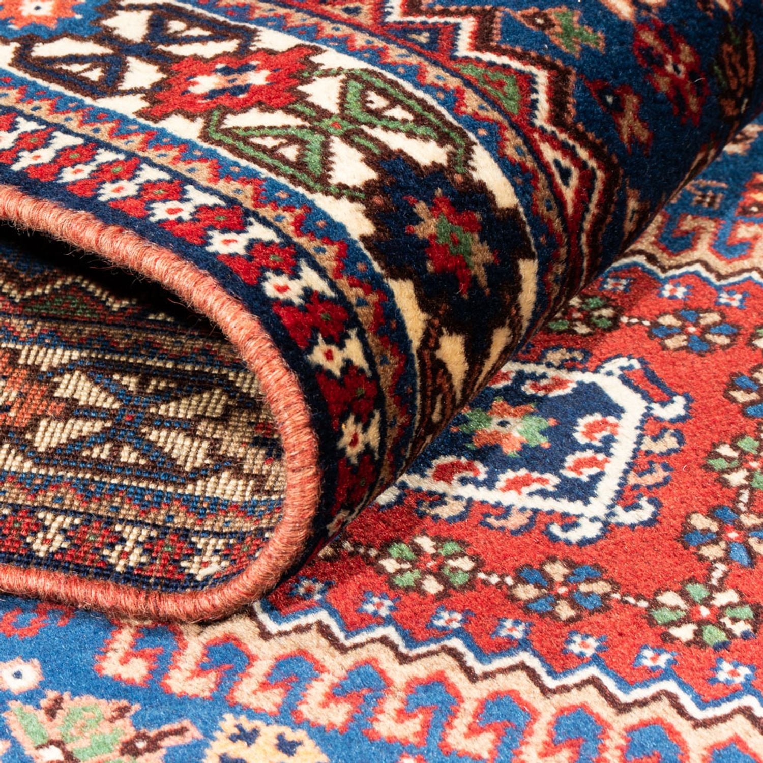Tappeto corsia Tappeto Persero - Nomade - 196 x 80 cm - blu