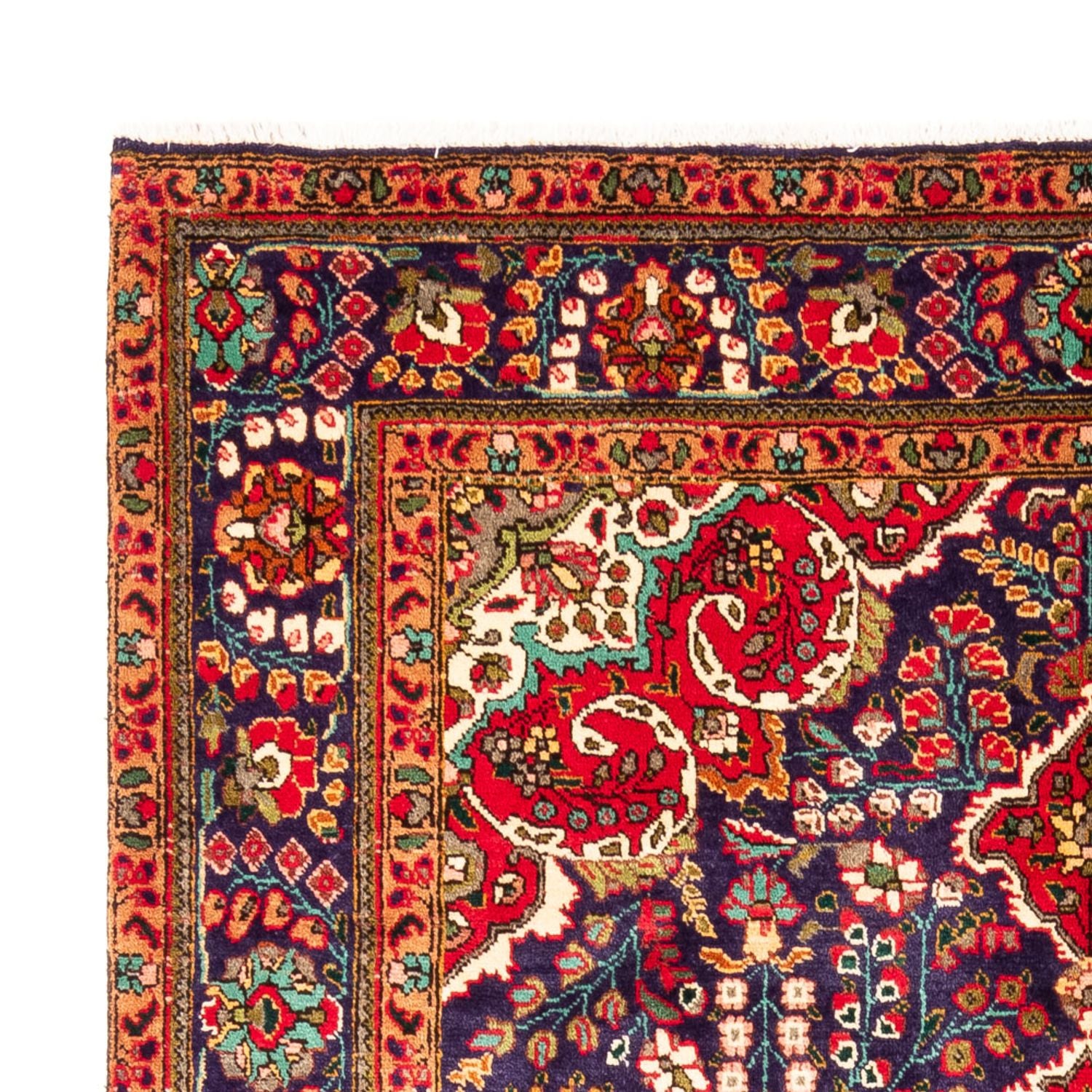 Tappeto Persero - Tabriz - 300 x 206 cm - blu scuro