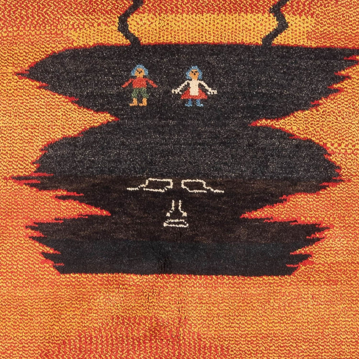 Tappeto Gabbeh - Persero - 196 x 150 cm - multicolore