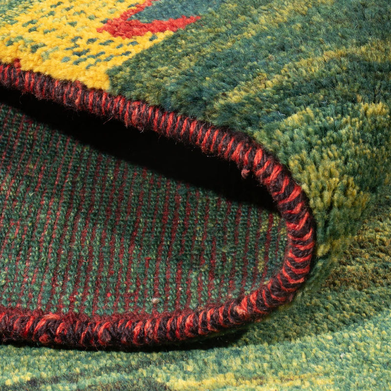 Tappeto Gabbeh - Persero - 183 x 146 cm - verde menta