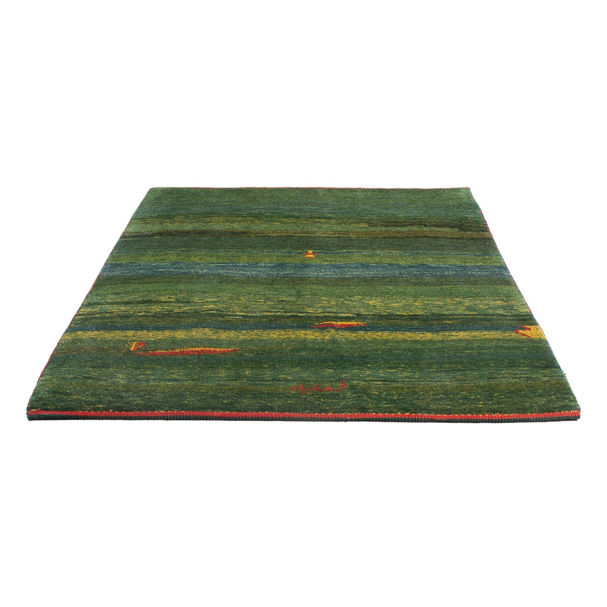 Tappeto Gabbeh - Persero - 183 x 146 cm - verde menta