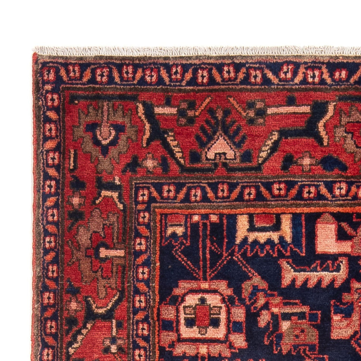 Tappeto Hamadan 131x202cm - Tappeto persiano - blu scuro