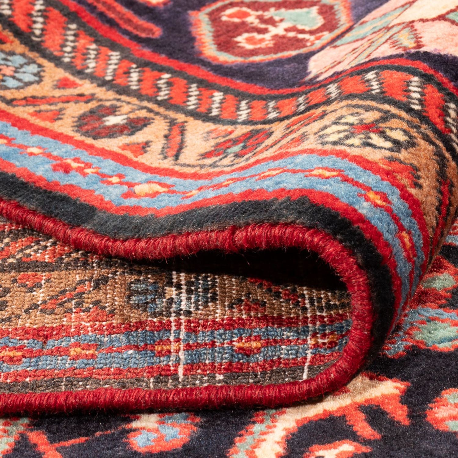 Tappeto Persero - Nomade - 205 x 140 cm - blu scuro