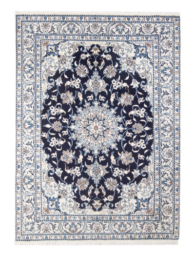 Nain - 9La Tappeto 146x202cm - Tappeto persiano - blu scuro