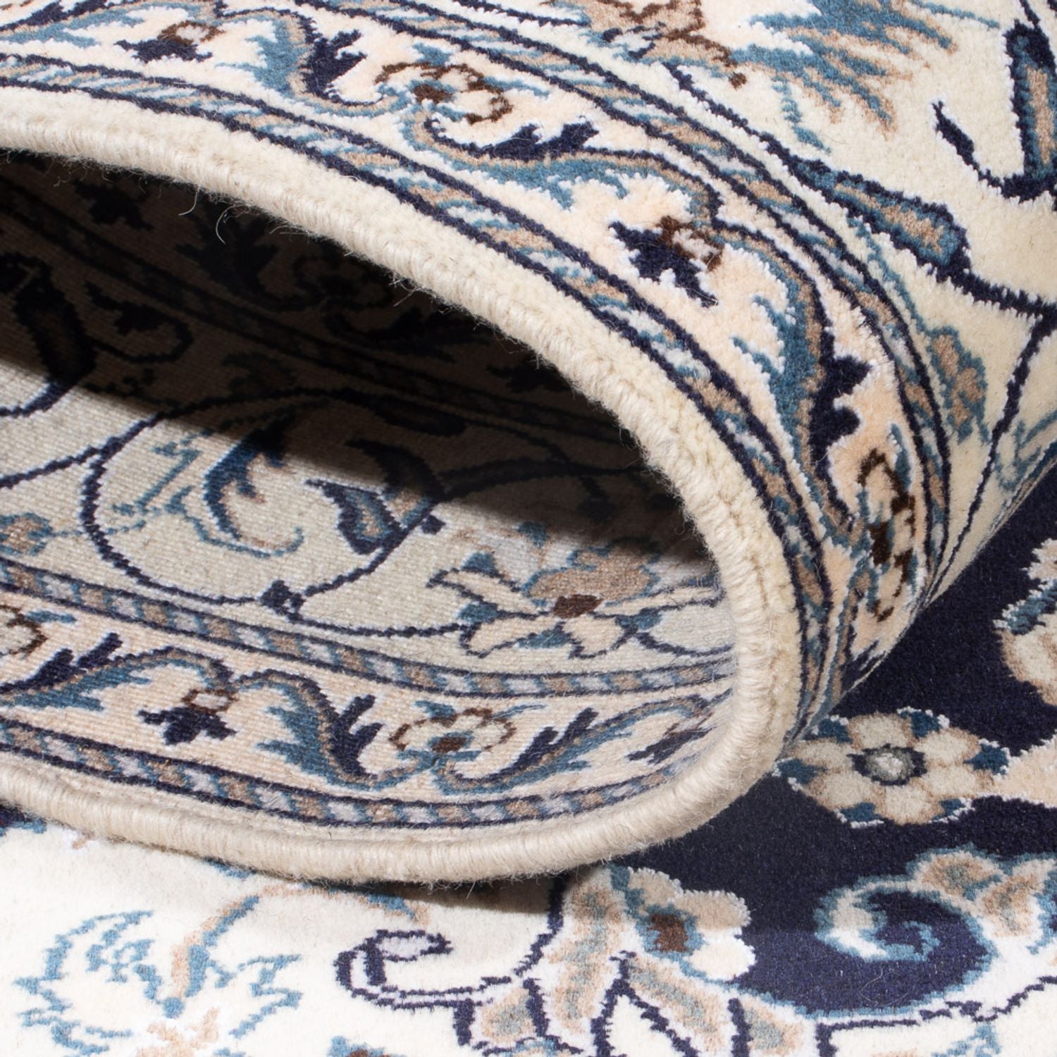 Tappeto Persero - Nain - Reale - 203 x 147 cm - blu scuro