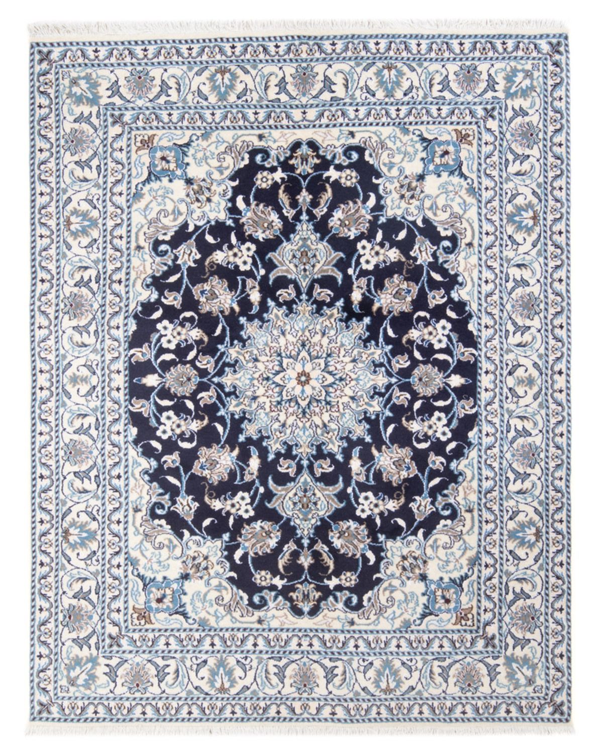 Tappeto Persero - Nain - Reale - 198 x 147 cm - blu scuro