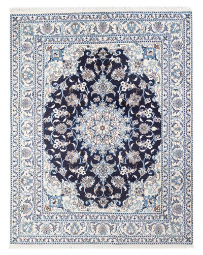 Nain - 9La Tappeto 147x198cm - Tappeto persiano - blu scuro
