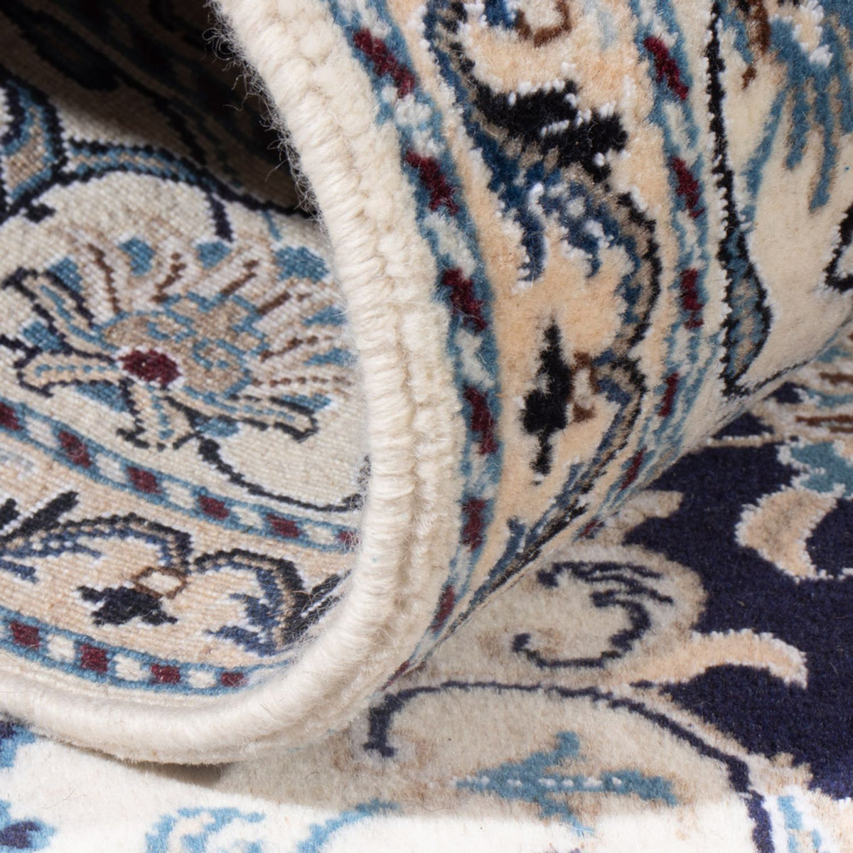 Tappeto Persero - Nain - Reale - 201 x 145 cm - blu scuro