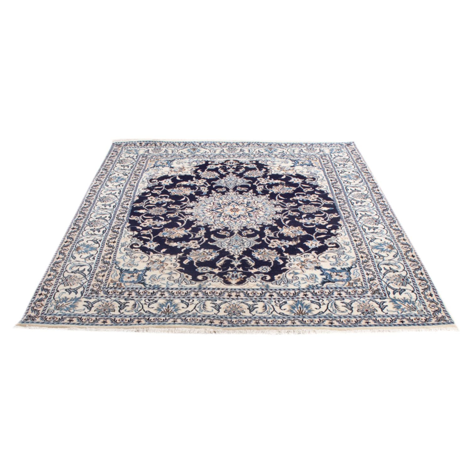 Tappeto Persero - Nain - Reale - 201 x 145 cm - blu scuro