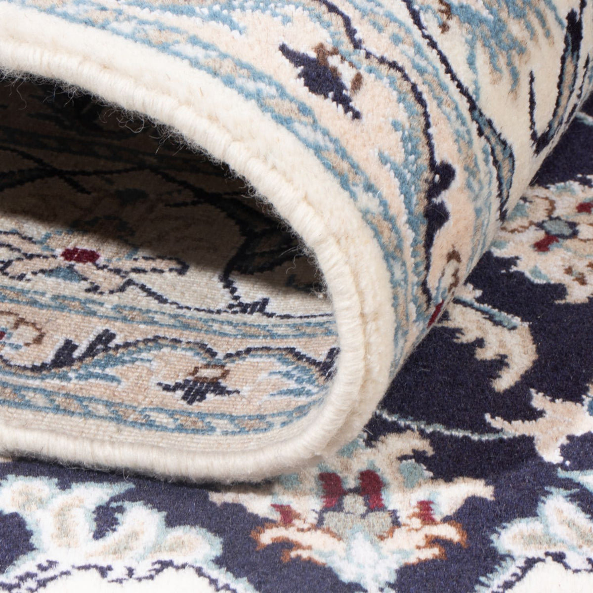 Tappeto Persero - Nain - Reale - 204 x 141 cm - blu scuro