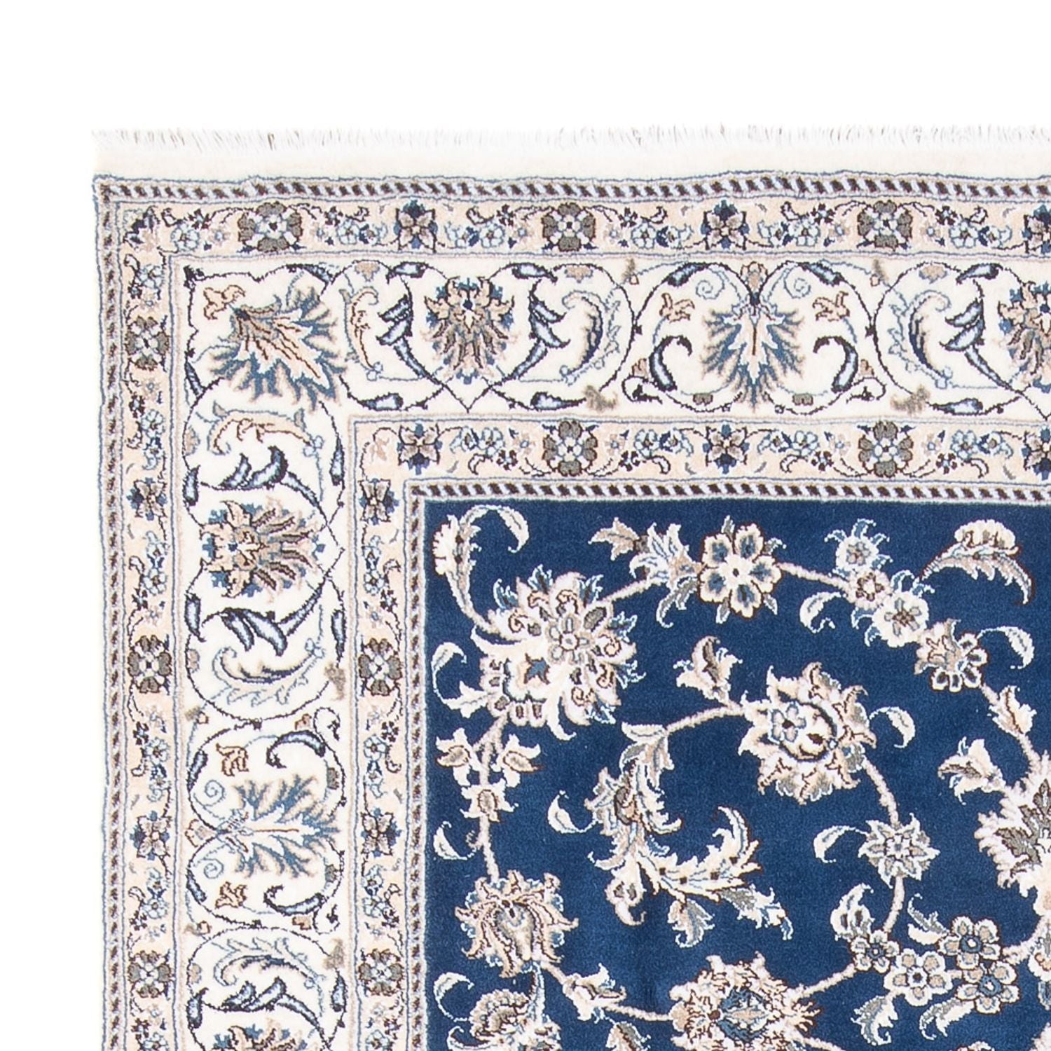 Tappeto Persero - Nain - 291 x 197 cm - blu scuro