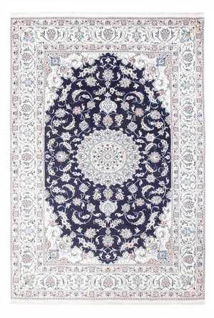 Tappeto Persero - Nain - 298 x 195 cm - blu scuro