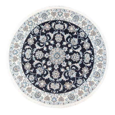Nain Tappeto 150x150cm - Tappeto persiano - blu scuro